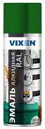 Краска темно-зеленая аэрозоль 520мл VIXEN VX16002 VIXEN