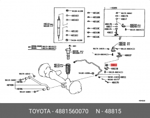 ВТУЛКА СТАБИЛИЗАТОРА 48815-60070 48815-60070 TOYOTA