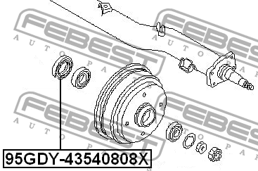 Сальник ступицы колеса задний NISSAN PULSAR N12 82-86 (43x54x8) 95GDY-43540808X 95GDY-43540808X FEBEST