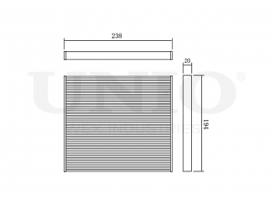 Фильтр салонный угольный FLT-40022C UNIO