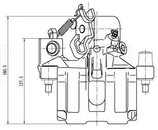 Суппорт торм. Toyota Yaris (05-)/(11-) зад. прав. d=34мм (CF 001917) CF 001917 TRIALLI