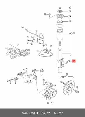 CRAFTER (2006>) M14X78X1,5 WHT 002 672 VAG