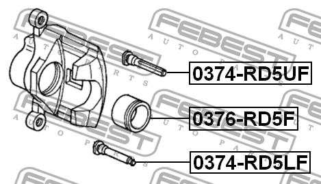 Поршень суппорта 0376-RD5F 0376-RD5F FEBEST