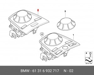 Блок управления BMW 7 (E65) OE 61 31 6 932 717 BMW