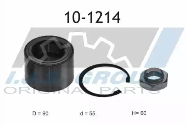 к-кт подшипника ступицы! передней =1800kg\ Peugeot Boxer, Fiat Ducato 2.0-3.0D/H 101214 IJS GROUP