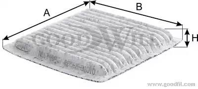 Фильтр салона угольный AG171CFC AG 171 CFC GOODWILL