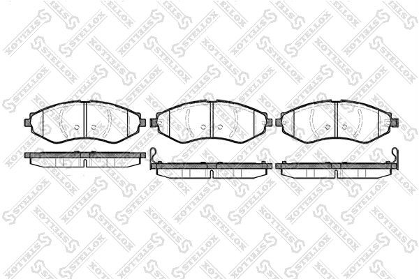 645 22=FDB1905 !колодки дисковые п.\ Daewoo Nubira/Evanda, Chevrolet Lacetti/Epi 656-022-SX STELLOX