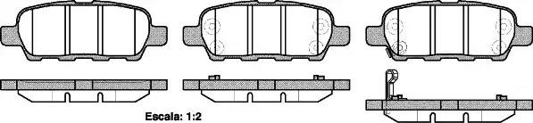 876 21 колодки дисковые з.\ Infinity G35 3.5i V6 06> 0876.21 REMSA