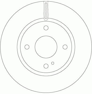 Диск тормозной передний FORD FIESTA VI (288мм) DF6399 DF6399 TRW