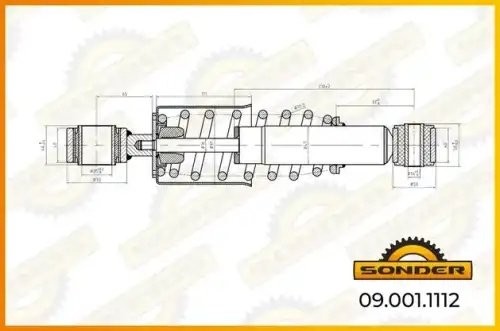 Амортизатор кабины Sachs о.н 317994 — 2 года безусловной гарантии 090011112 SONDER