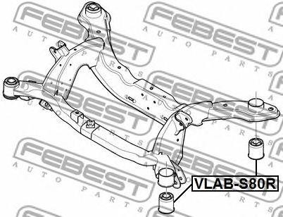 Сайлентблок VLAB-S80R VLAB-S80R FEBEST