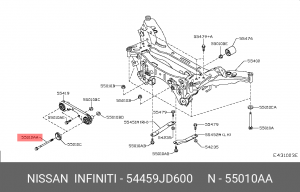 БОЛТ/BOLT 54459-JD600 NISSAN
