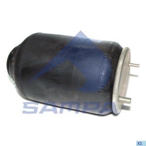 Пневморессора FRUEHAUF (без стакана) (1 шп.M12,1 шп.-штуц. M12/20х1.5мм) SAMPA SP554156 SAMPA