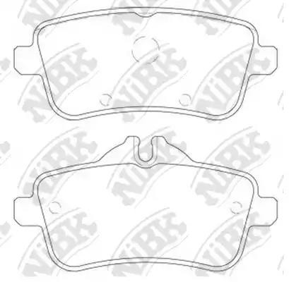 Колодки тормозные дисковые MERCEDES GL X166/ML W166  PN31011 PN31011 NIBK