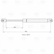 Упор газовый (амортизатор) Ford Fiesta (08-)/Fiesta (12-) (крышки багажника) (GS GS1005 TRIALLI