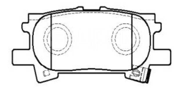 Колодки тормозные дисковые задн. Lexus RX 300 03- D2250H D2250H MK KASHIYAMA