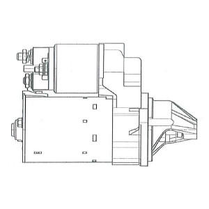 Стартер для а/м Daewoo Nexia (94-)/Chevrolet Lanos (05-) 1.5i (тип BOSCH) (Z=9)  LST0557 START VOLT