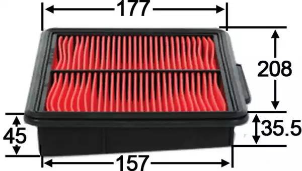 Фильтр воздушный  NISSAN FUGA 2,5 2009 -   NISSAN FUGA 3,7 2009 -  A2015 A2015 JS ASAKASHI