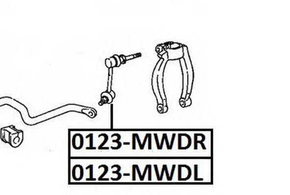 Стойка стабилизатора 0123MWDR 0123-MWDR ASVA
