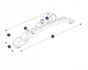 DK8120 КРЕПЛЕНИЕ КРЫЛА =42 СТАЛЬНОЕ ОЦИНКОВАННОЕ С КОМПЛЕКТОМ КРЕПЕЖА DK8120 DOMAR