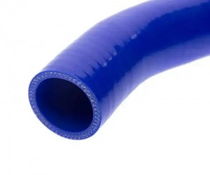Патрубок ГАЗель Next дв.УМЗ-А274 радиатора нижний (d=38) синий силикон MEGAPOWER 13016159 MEGA POWER