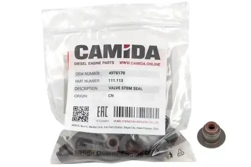 Колпачок маслосъемный (ГБЦ) ГАЗЕЛЬ дв. Cummins ISF2.8 4976170 111113 CAMIDA
