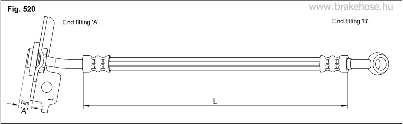 Шланг тормозной FT1446 FT1446 K K