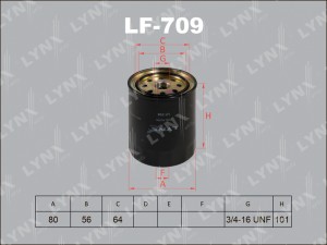 Фильтр топливный LF-709 LYNXAUTO