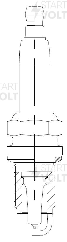 Свеча зажигания для а.м Opel Astra J 10- 1.6T Pt VSP2102 VSP 2102 START VOLT