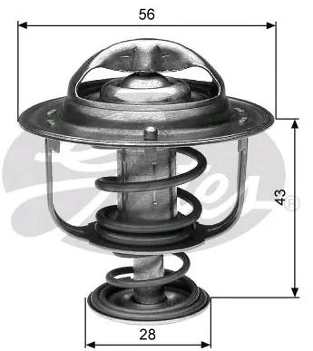Термостат MITSUBISHI Lancer NISSAN Almera TOYOTA Camry GATES TH31282G1 GATES
