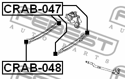 Сайлентблок задн попереч тяги DODGE NEON II 2000-2005 CRAB-048 CRAB-048 FEBEST