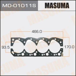 прокладка ГБЦ!\ Toyota Hi-Ace/Hi-Lux/Land Cruiser 2.4D/TD 2L/2L-T 88> MD-01011S MASUMA