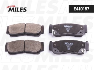 Колодки тормозные задние (Смесь Low-Metallic) HYUNDAI H-1 01-/SANTA FE (CM)/(SM) E410157 MILES