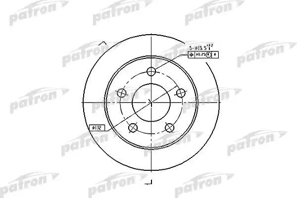 AUDI A6 C5 97> 245x10x5 PBD4038 PATRON