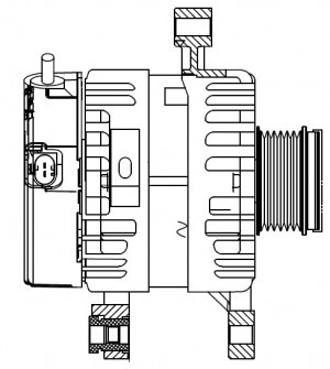 Генератор для а/м Hyundai Tucson (21-)/Creta (21-) 2.0i 120A (LG 0844) LG 0844 START VOLT