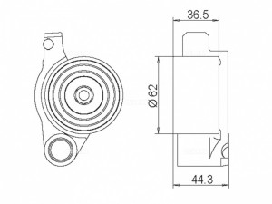 Ролик ГРМ TOYOTA Camry (01-) (3.0) натяжителя GMB GT60620 GMB
