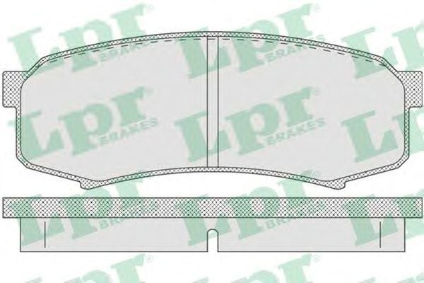 Комплект тормозных колодок 05P749 05P749 LPR