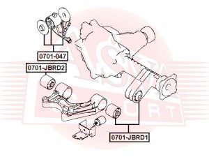 САЙЛЕНТБЛОК SUZUKI 0701JBRD1 0701-JBRD1 ASVA