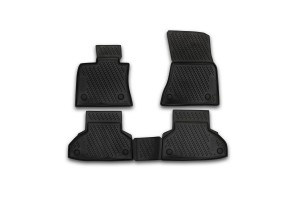 Коврики в салон BMW X6, 2014->, F16, 4 шт. (полиуретан) ELEMENT CARBMW00001 ELEMENT