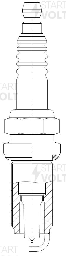 Свеча зажигания для а/м Toyota Camry V50 (11-)/Camry V70 (18-) 2.5i Ir+Pt (VSP 1 VSP 1904 START VOLT