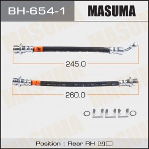 шланг тормозной! задн. прав. L=505\ Honda Civic VIII 05-12 BH-654-1 MASUMA