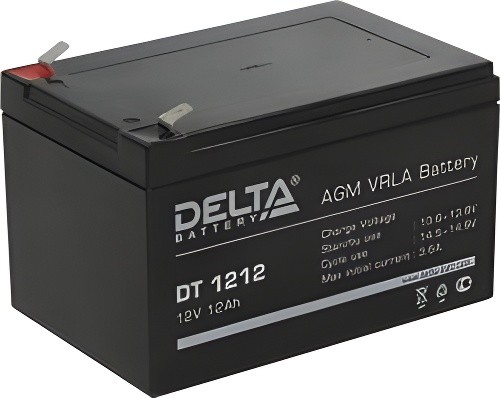 аккумуляторная батарея! 12V 12Ah 151x98x101\ DT 1212 DELTA BATTERY