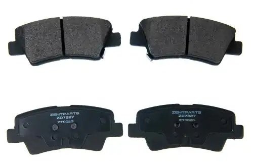 Колодки дисковые задние Hyundai Elantra/Solaris/Accent, Kia Soul all 09 Z07227 ZENTPARTS