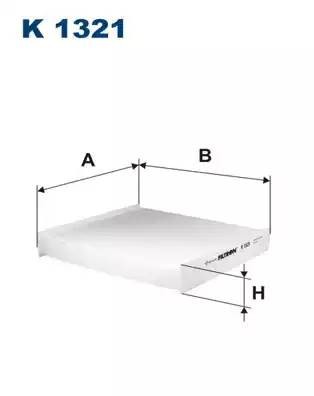Фильтр салона K1321 K1321 FILTRON