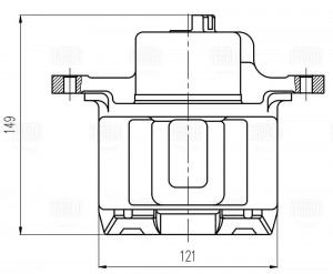 Суппорт тормозной передний правый d=57 мм CF 209502 TRIALLI