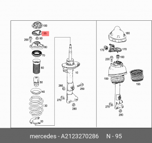 НАКЛАДКА A 212 327 02 86 MERCEDES BENZ