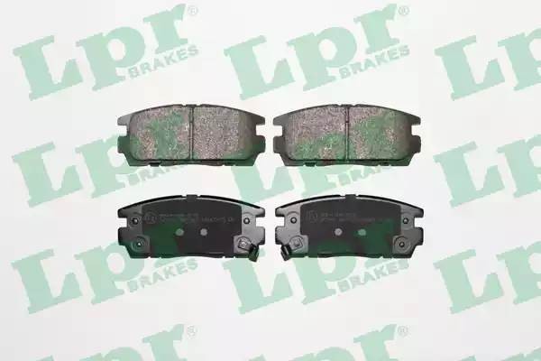 Комплект тормозных колодок CHEVROLET CAPTIVA/OPEL ANTARA 2.4/3.2 06- 05P1323 05P1323 LPR