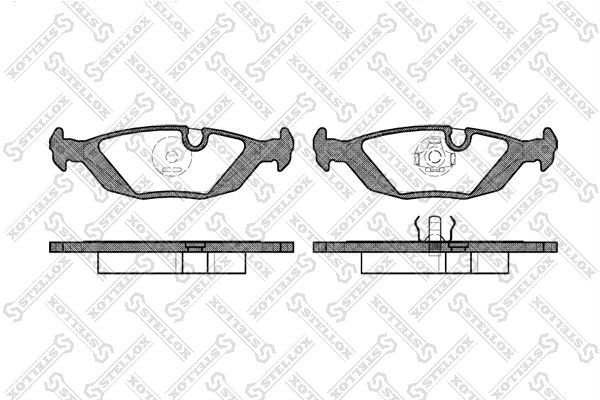 155 00=FDB296 !колодки дисковые з.\ BMW E30 85-90/E28 81-87 166-000-SX STELLOX