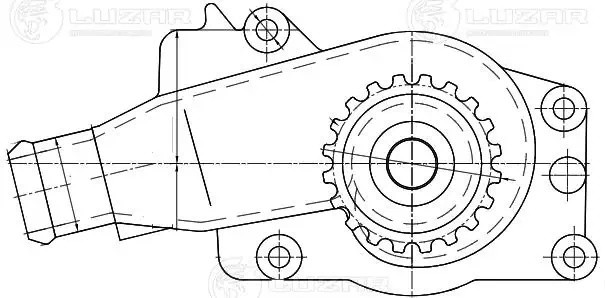 Насос водяной для а/м Chery Bonus (A13) (11-)/Very (08-) 1.5i (LWP 3003) LWP 3003 LUZAR