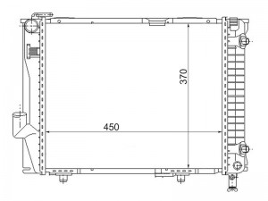 Радиатор MERCEDES E-CLASS W124 2.62.83.03.23.6AMG 85-95 MB0001-1 MB00011 SAT